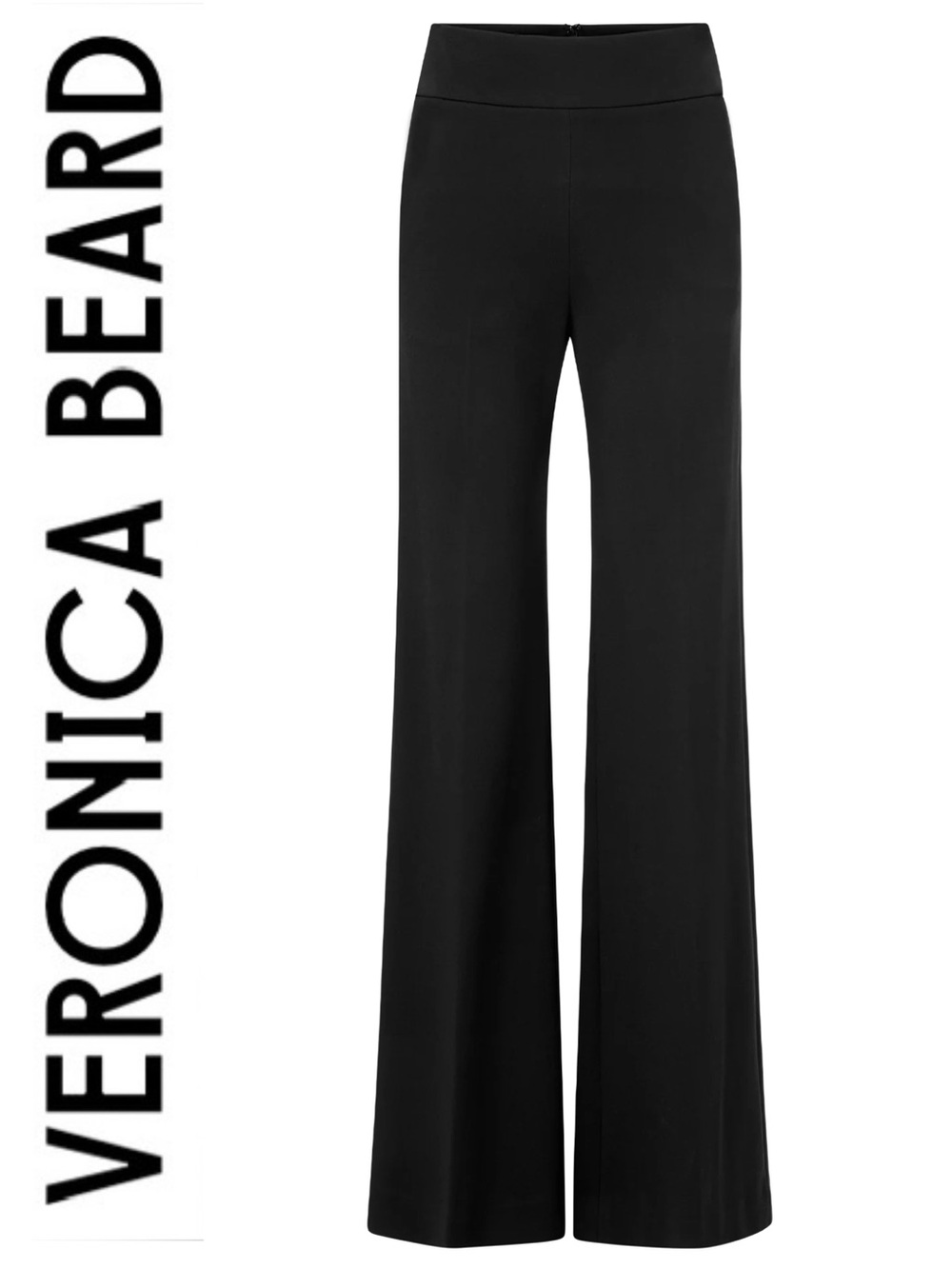 VERONICA BEARD Kalinda Black High-Waist Wide-Leg Trousers NEW! Current Season 4